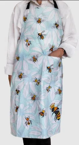 Allgifts Australia Apron (heavy Drill) - Flower Bees