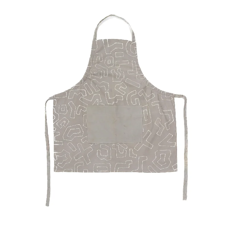 Kuba Original Light Taupe Outline Apron