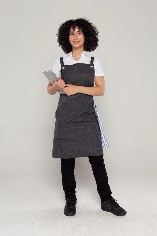 Bondi Crossover Apron Interchangeable straps Charcoal Grey