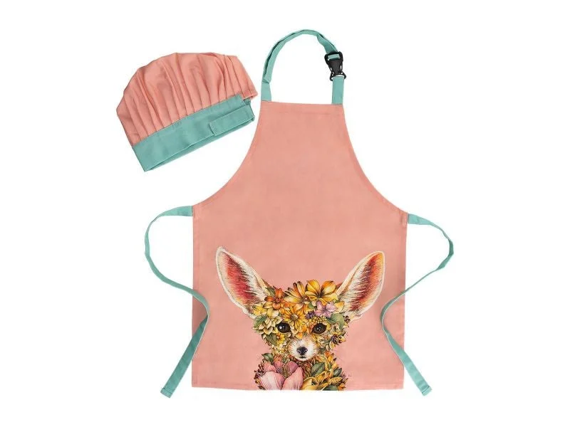 Maxwell & Williams Marini Ferlazzo Wild Planet Kids Apron & Hat Set Fennec Fox