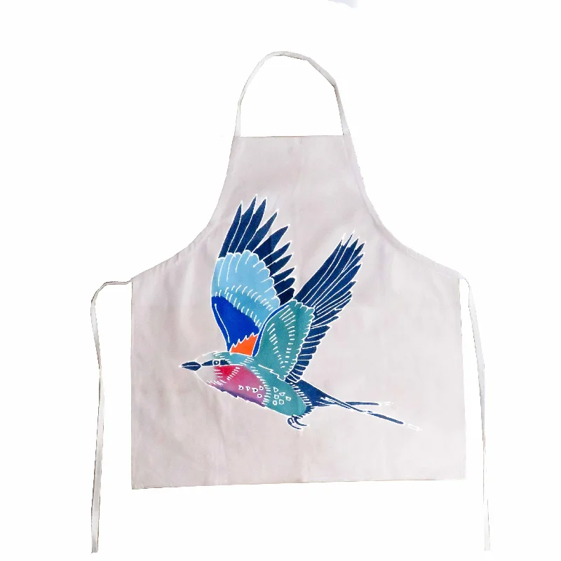 Papiko Lilac Breasted Roller Apron - Beige