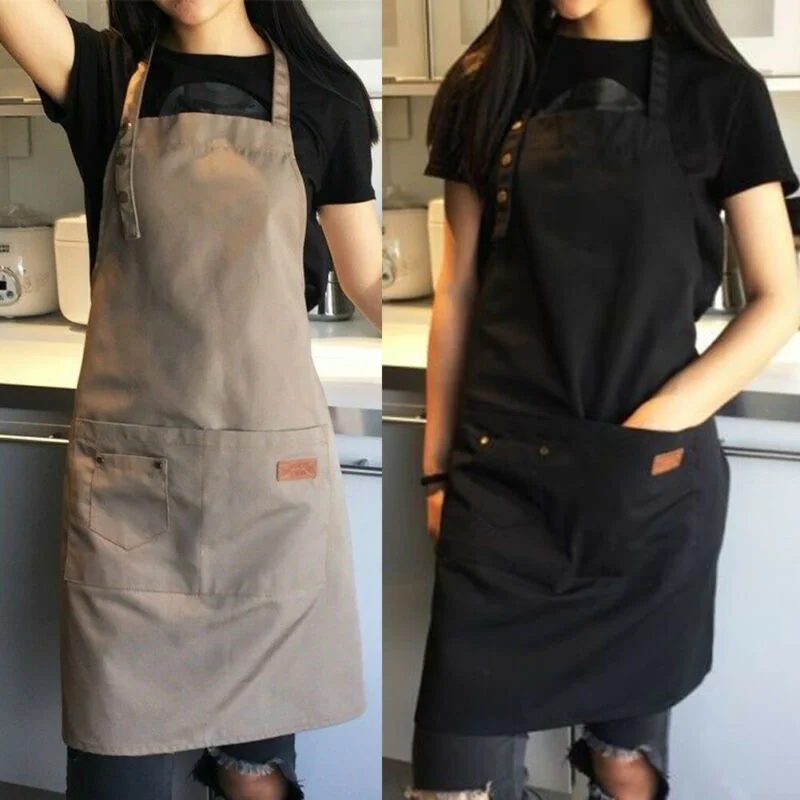 Pure Color Cooking Kitchen Apron For Woman Men Chef Waiter Cafe Shop BBQ Hairdresser Aprons Bibs Kitchen Accessory Dropshipping