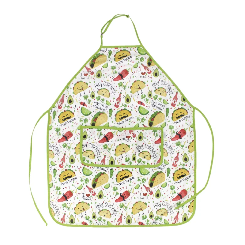 Taco Party Apron - fits sizes youth small through adult 2XL