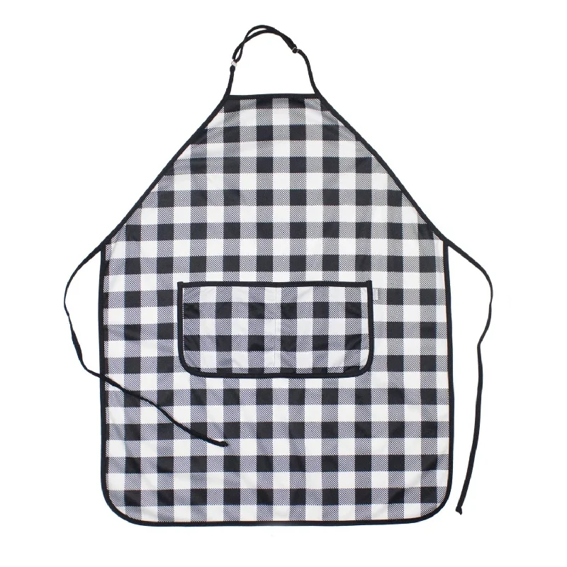 White Buffalo Plaid Apron - fits sizes youth small through adult 2XL