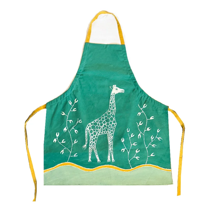 Zobisika Giraffe Apron Aqua