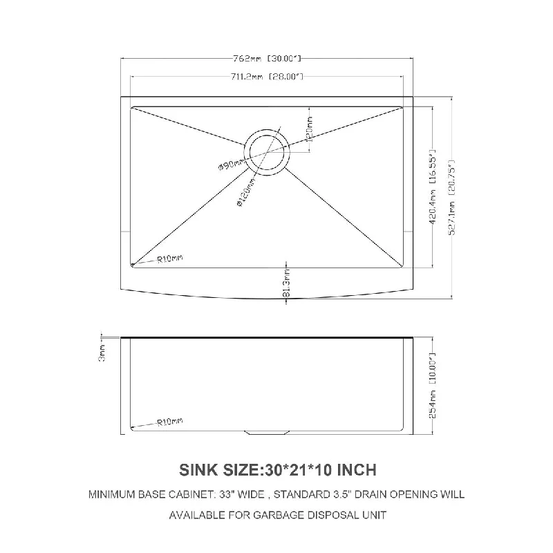 30 Inch Kitchen Sink Apron Front Kitchen Sink