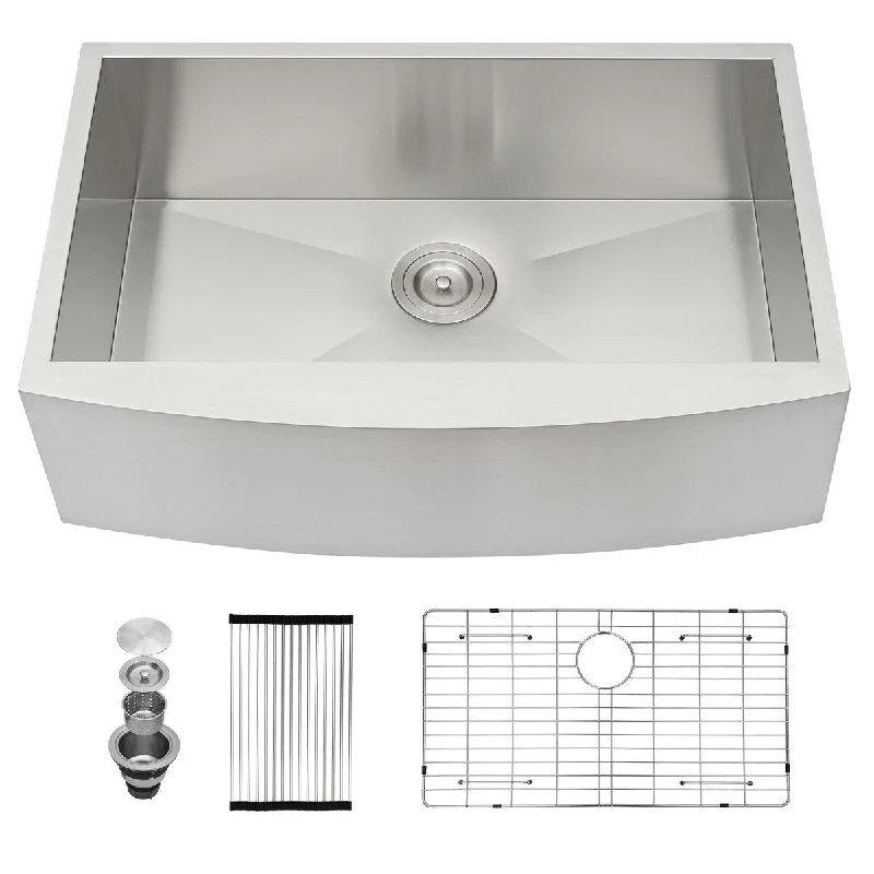 36 Inch Kitchen Sink Stainless Steel 18 gauge Apron Front Kitchen Sink - 36 x 20