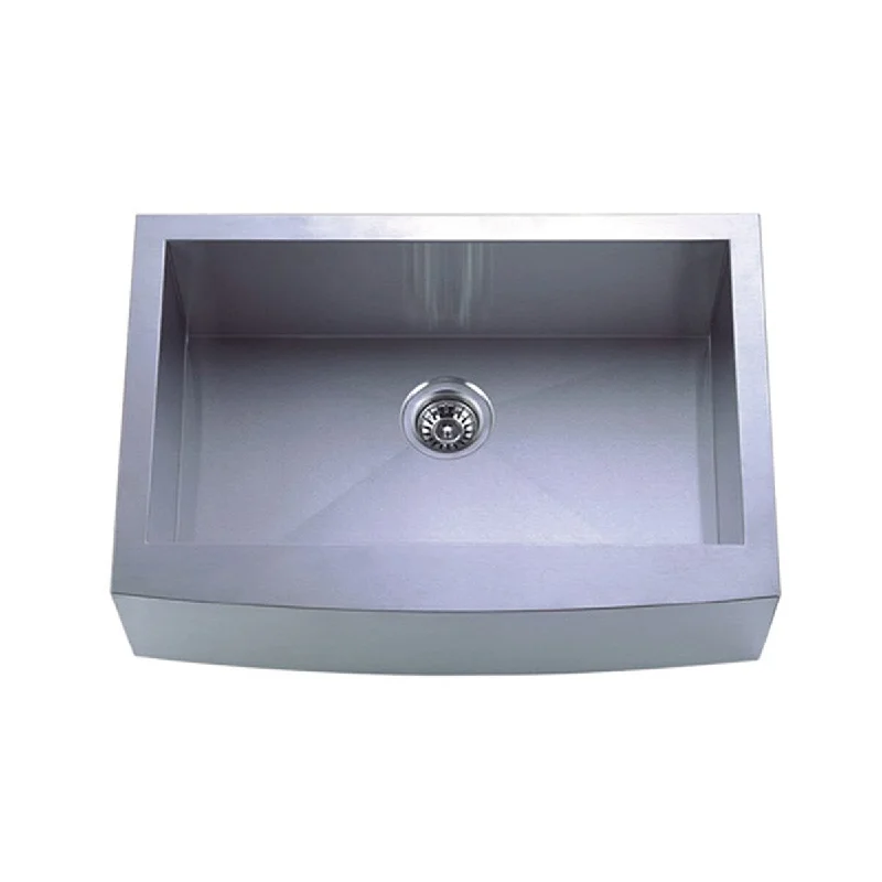 AA Warehousing Apron Kitchen Sink KHS3021F in Stainless Steel - Basin: 16" L x 27" W x 10" D