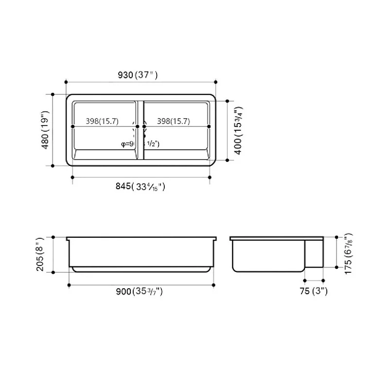 Deep Apron Sink Undermount Farmhouse Kitchen