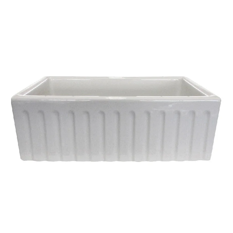 Fine Fixtures Fireclay Apron 29-inch White Farmhouse Kitchen Sink