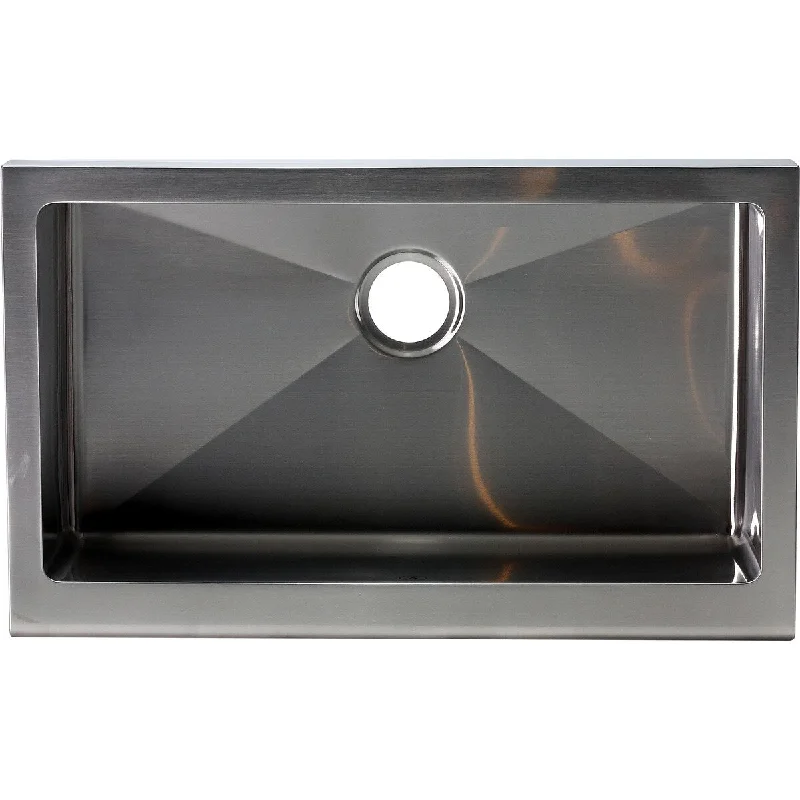 Hardy Apron Farmhouse Single Bowl Stainless Steel Kitchen Sink