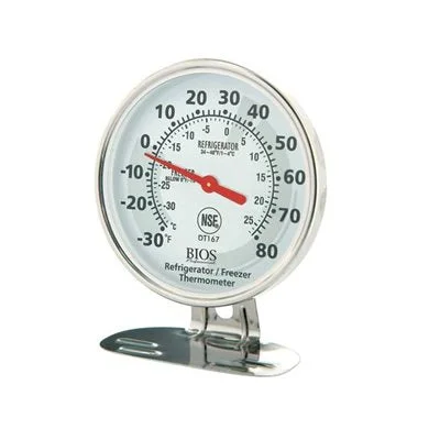 Bios Professional 3" Dial Fridge / Freezer Thermometer, -30°F - 80°F