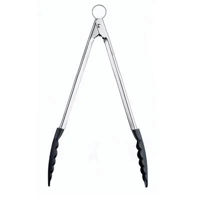 Cuisipro 16" Locking Tongs with Nylon Head, Stainless Steel