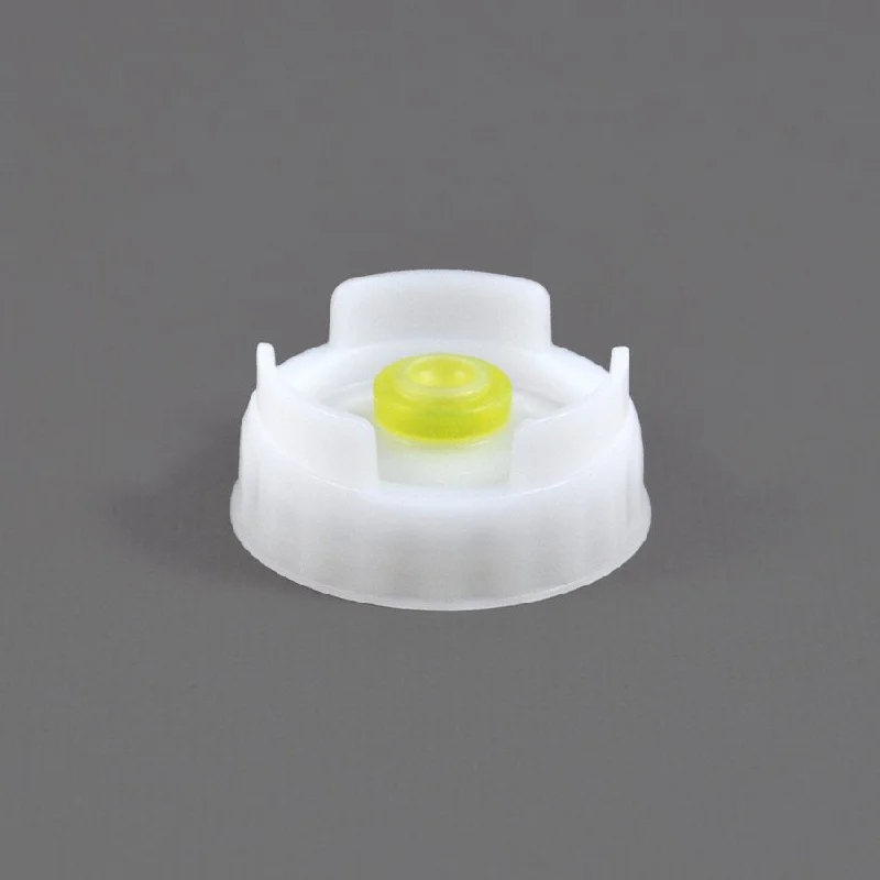 Fifo Medium Valve Dispensing Caps, Yellow