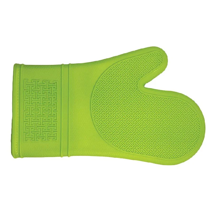 Kitchen Basics 12" Silicone Oven Mitt, Green