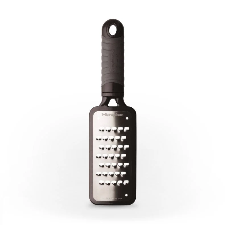 Microplane Home Series Extra Coarse Cheese Grater, Black