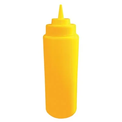 Nella 16 Oz Wide Mouth Squeeze Bottles 6 /Pack, Yellow