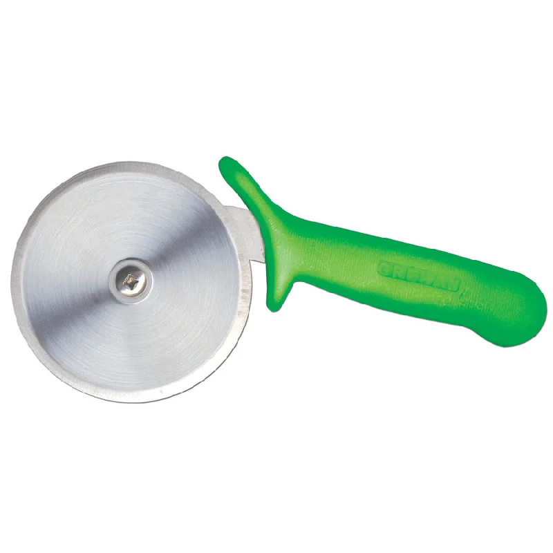 Nella 4" R-Style Pizza Cutter with Green Handle