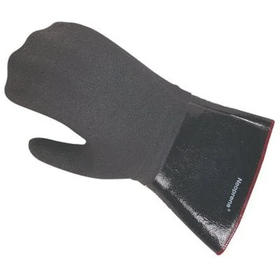 San Jamar 17" Neoprene Oven / Fryer Mitt, Black