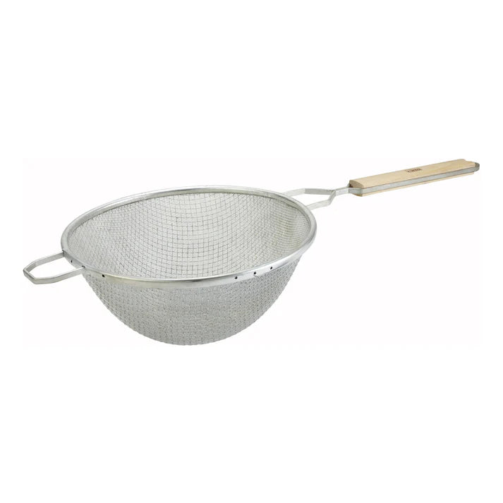 Winco 10.25" Double Fine Mesh Strainer - MSTF-10D