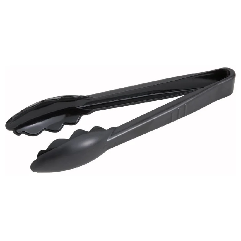 Winco 9" Serving Tongs, Black