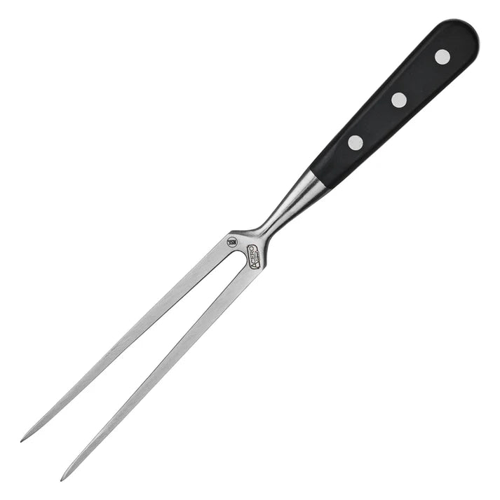 Winco Acero 12" Pot Fork, Black Handle