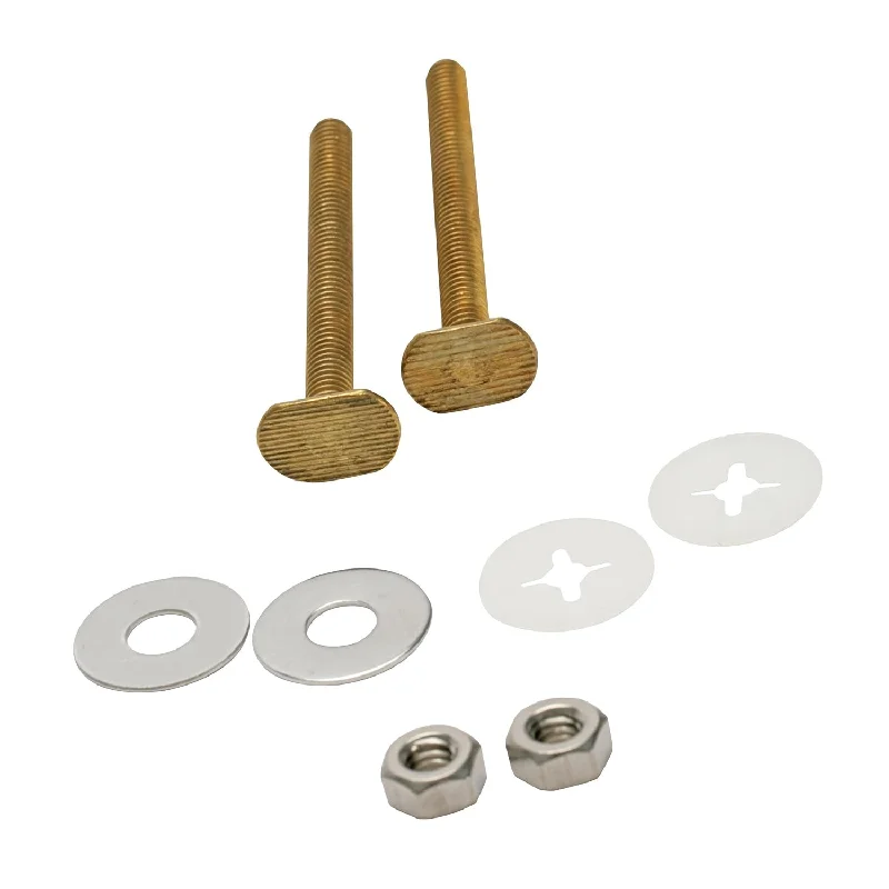 7111 Universal 3-Inch Bowl To Floor Bolts, Includes 2 Brass Bolts