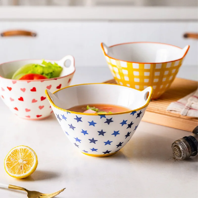 Bowls With Chopstick Holders