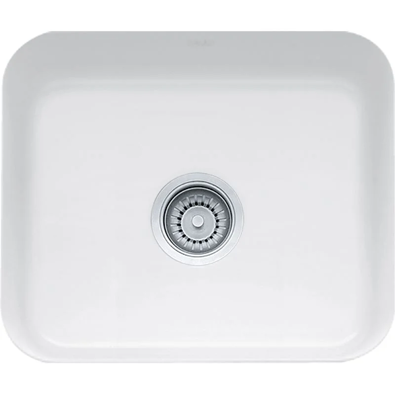 Cisterna Fireclay Single Basin Undermount Kitchen Sink in White