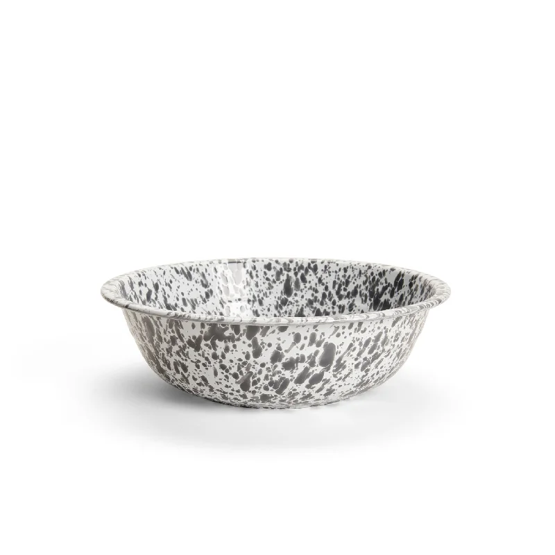 Crow Canyon - Enamelware Splatter Small Basin, Gray