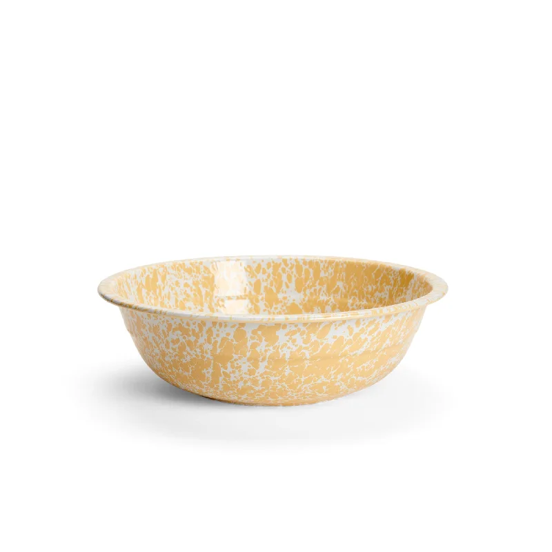 Crow Canyon - Enamelware Splatter Small Basin, Yellow