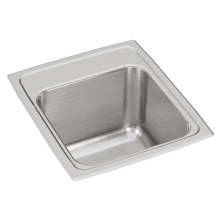 Kitchen Sink Lustertone Classic 15 x 17.5 Inch Single Bowl Lustrous Satin Drop-In