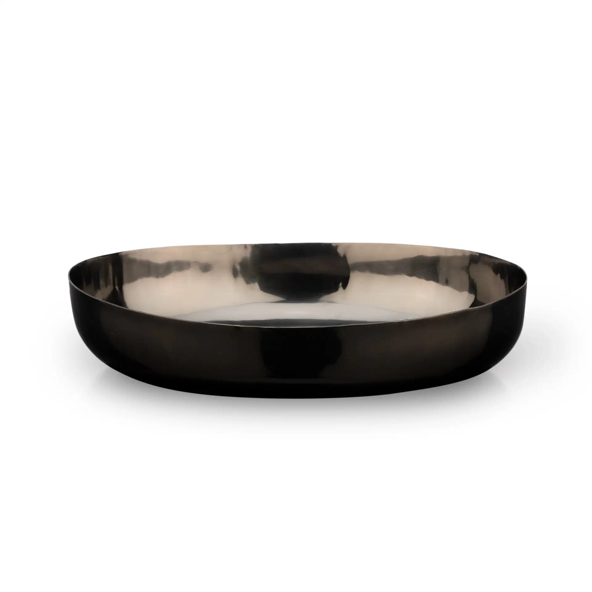 Glossy Black Metal Platter