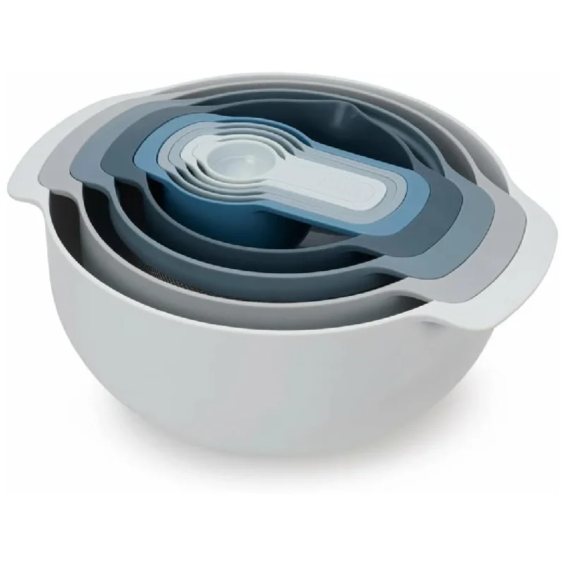 Joseph Joseph 9 Nesting Set with Mixing Bowls Measuring Cups Sieve Colander