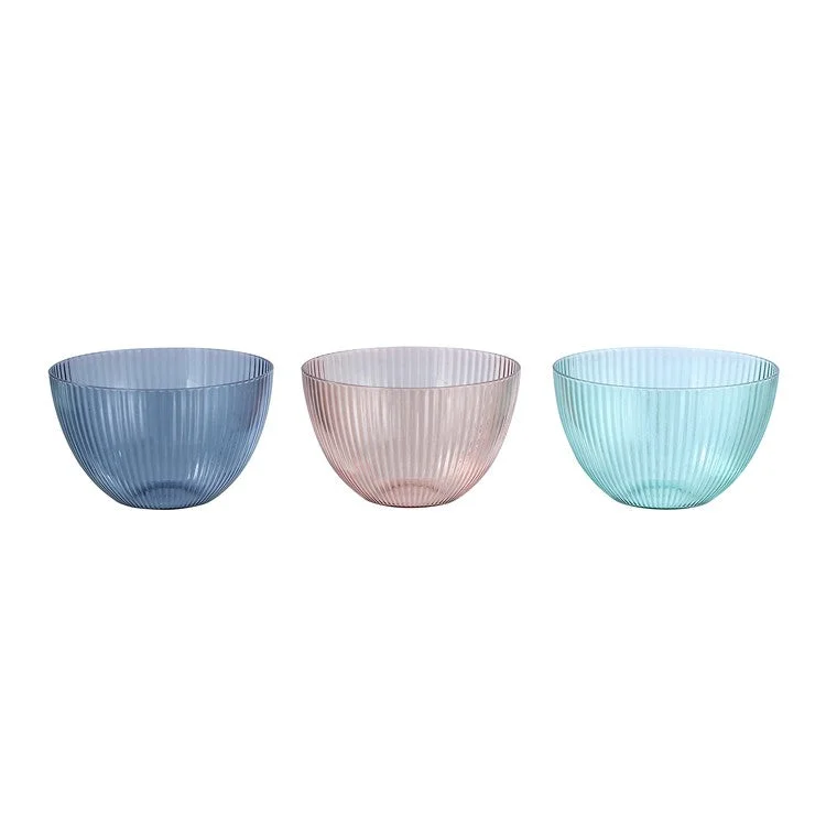 Palm Deco Serving Bowl, 3.5cm, 3 Asstd Colours