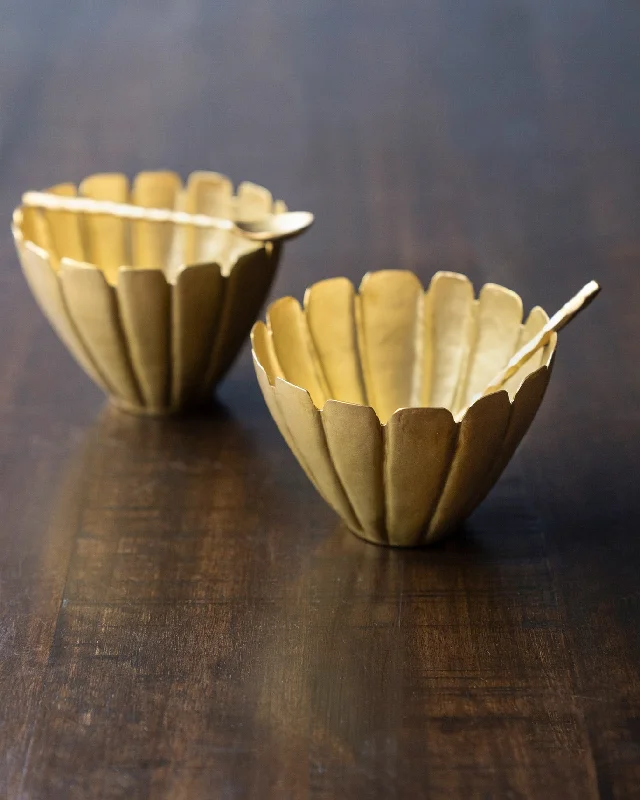 Lotus Snack Bowl & Spoon (set of 2)