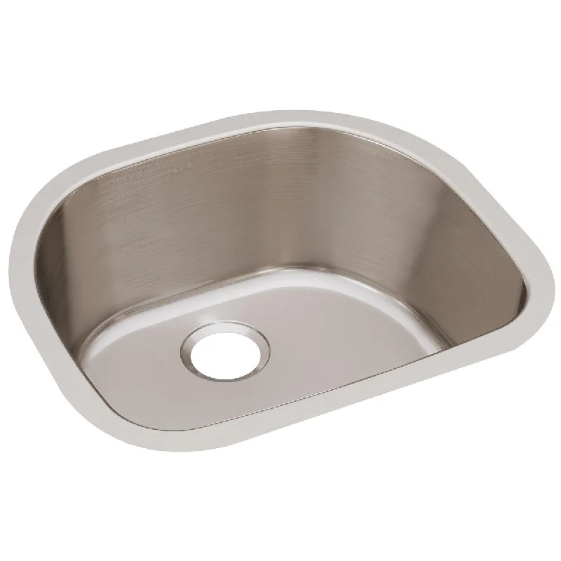 Lustertone Classic 23.63" x 21.25" x 10" Single-Basin Undermount Kitchen Sink in Lustrous Satin