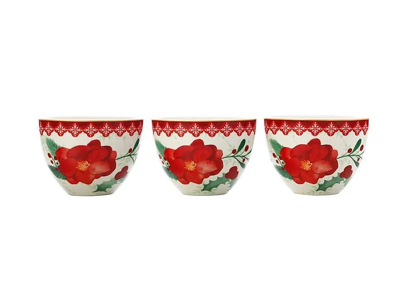 Maxwell & Williams Mistletoe Bowl 10cm Set Of 3