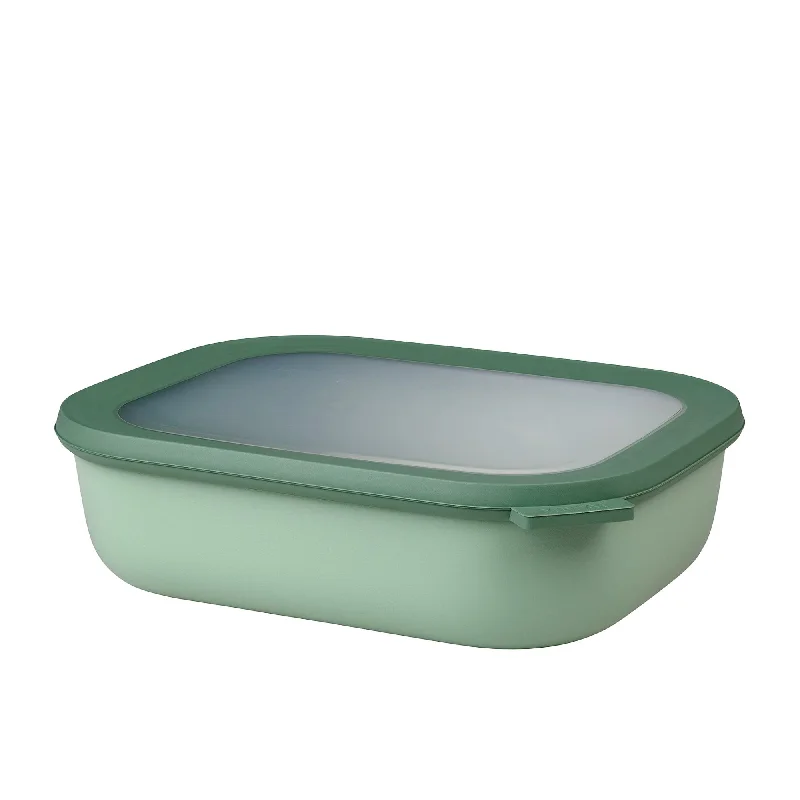 Mepal Cirqula Rectangular Multi Storage Bowl 2 Litre Nordic Sage