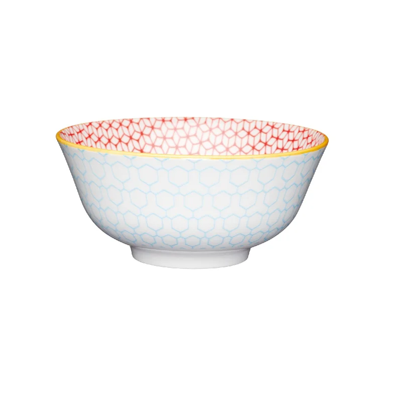 Mikasa Does It All Bowl - Geometric Blue 15.7cm