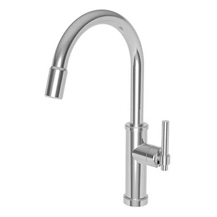 Kitchen Faucet Seager 1 Lever ADA Satin Gold PVD Pull Down Spout Height 10-4/5 Inch 1.8 Gallons per Minute