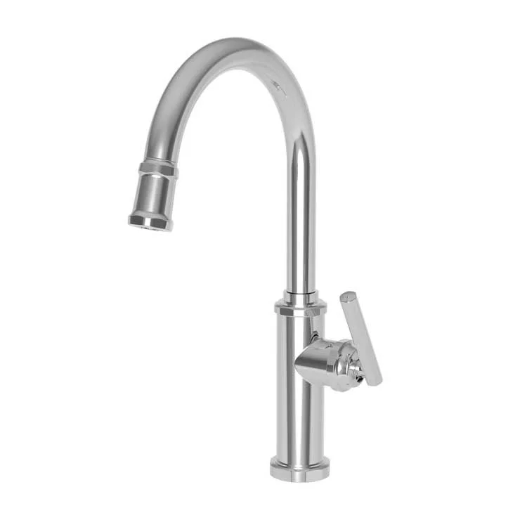 Kitchen Faucet Heaney 1 Lever ADA Flat Black Pull Down Spout Height 10-3/4 Inch 1.8 Gallons per Minute