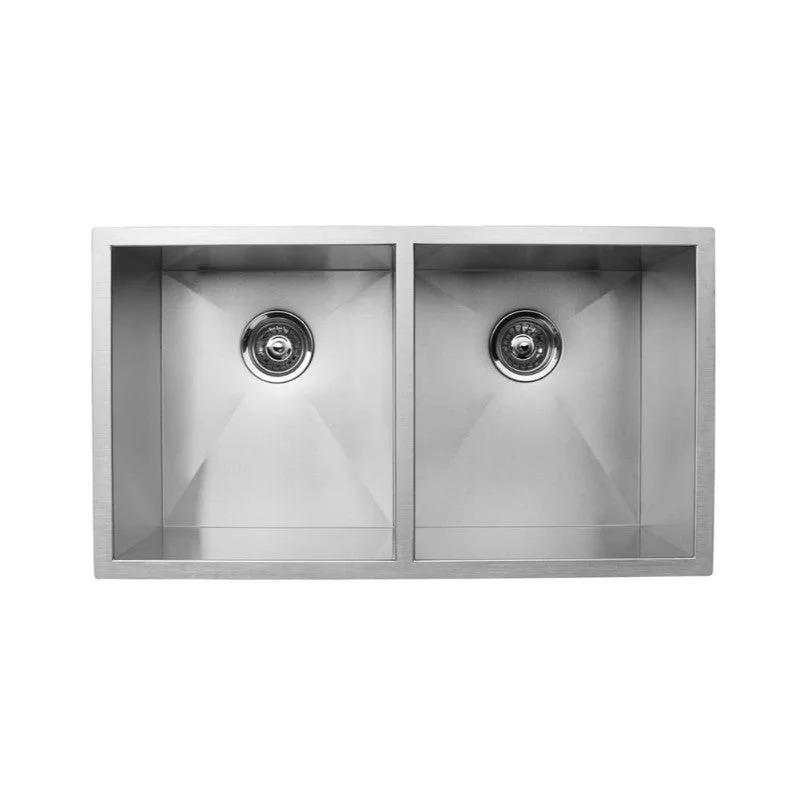 Nia 29" Double Basin Undermount Kitchen Sink in Stainless Steel