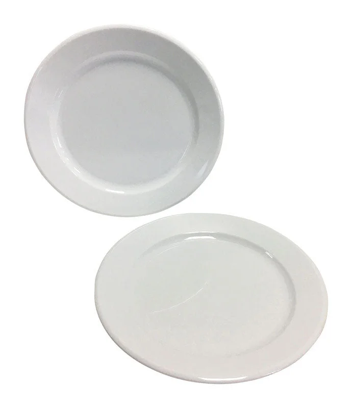 Arrow Home Products Partyware White Acrylic Round Plate 7-1/4 in. D 1 pk