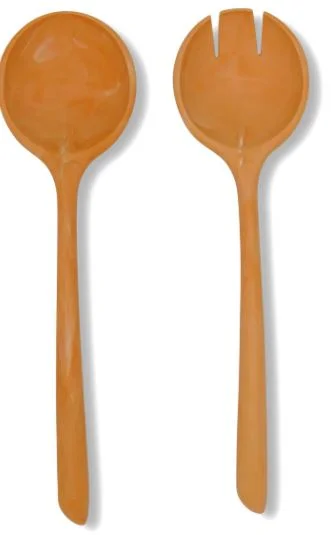 Put A Lid On It - Salad Serving Set - The Servers - Peach