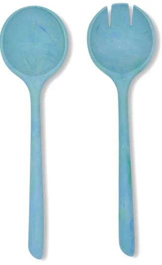 Put A Lid On It - Salad Serving Set - The Servers - Teal