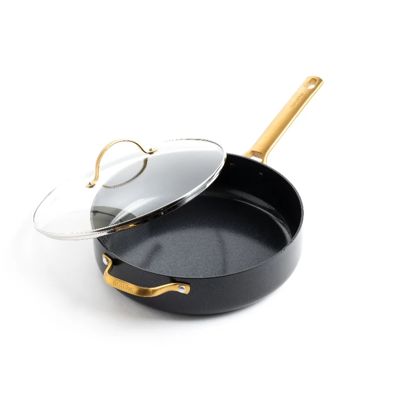 Reserve Ceramic Nonstick 4.5qt Saute Pan, Black