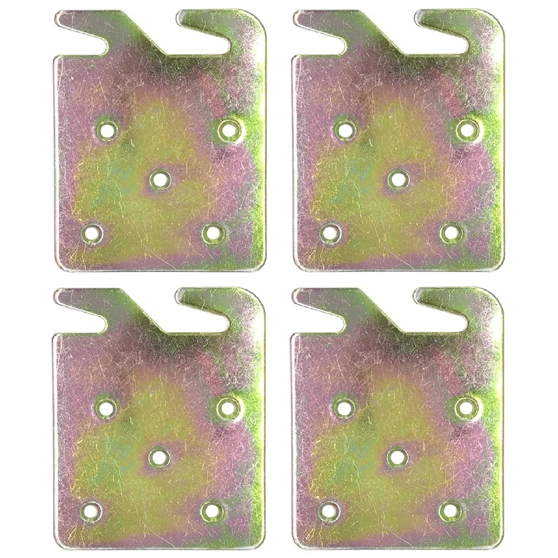 Richohome Wood Bed Rail Hook Plates - Pack Of 4