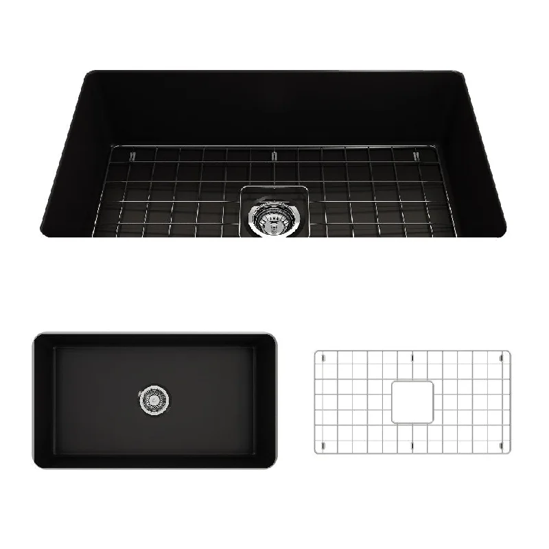 Sotto 32" x 19" x 10" Single-Basin Undermount Kitchen Sink in Matte Black