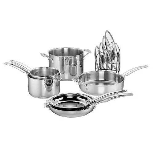 Cuisinart Smartnest 11 PC Cookware Set Stainless Steel